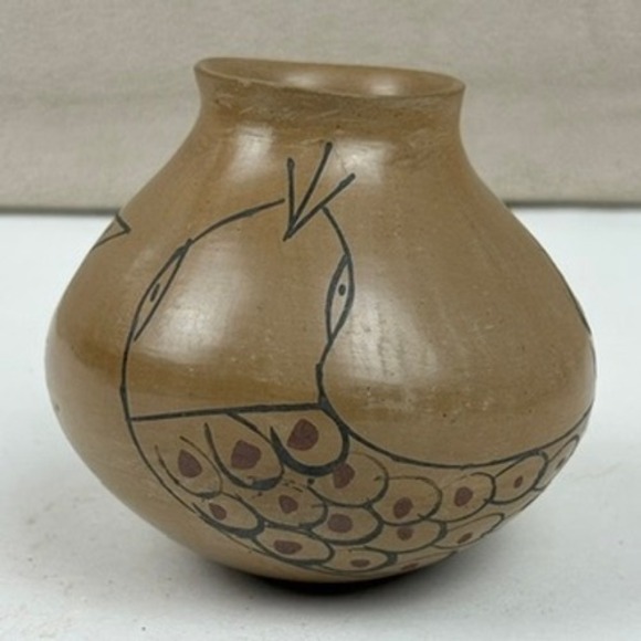 Authentic Mata Ortiz Pottery Snake Design Signed Benjamin‎ Soto Native Mexican